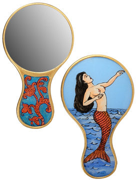 Loteria Mermaid Hand Mirror