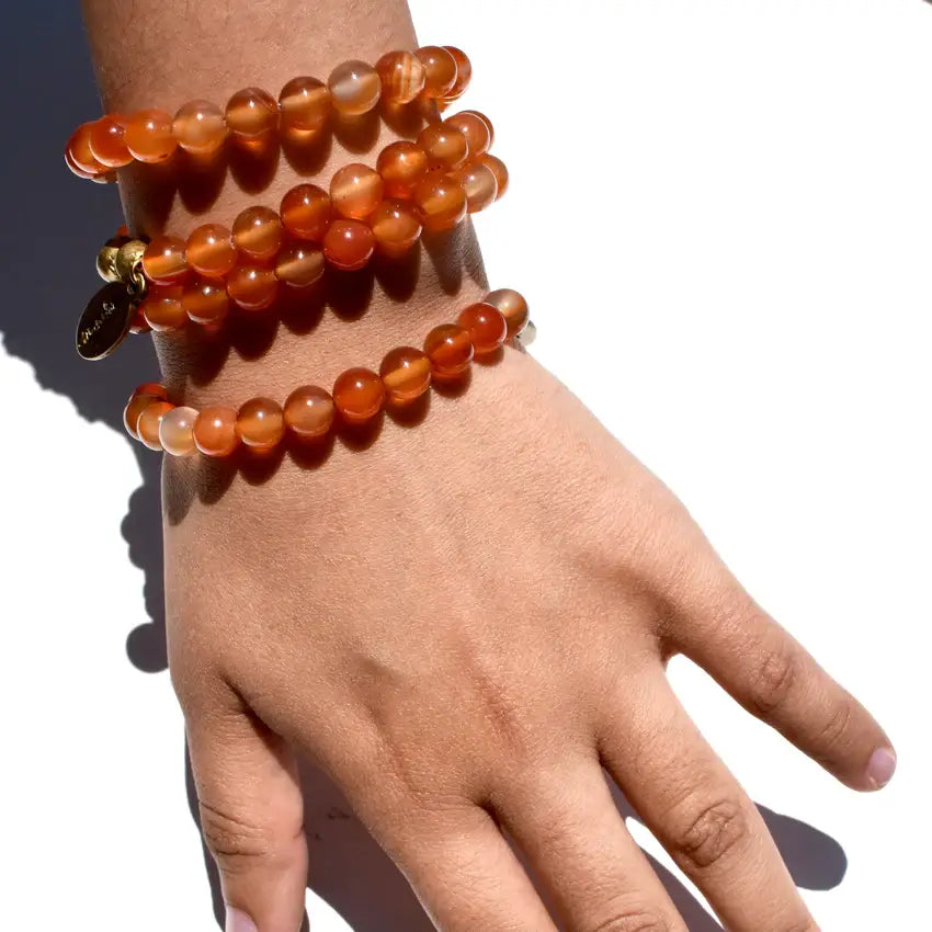 Carnelian Beaded Bracelet