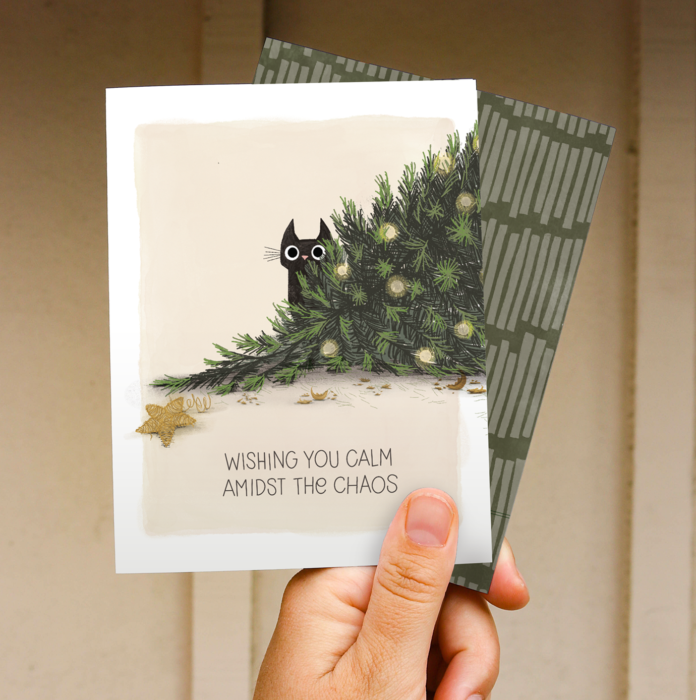 Cat Chaos Holiday Card