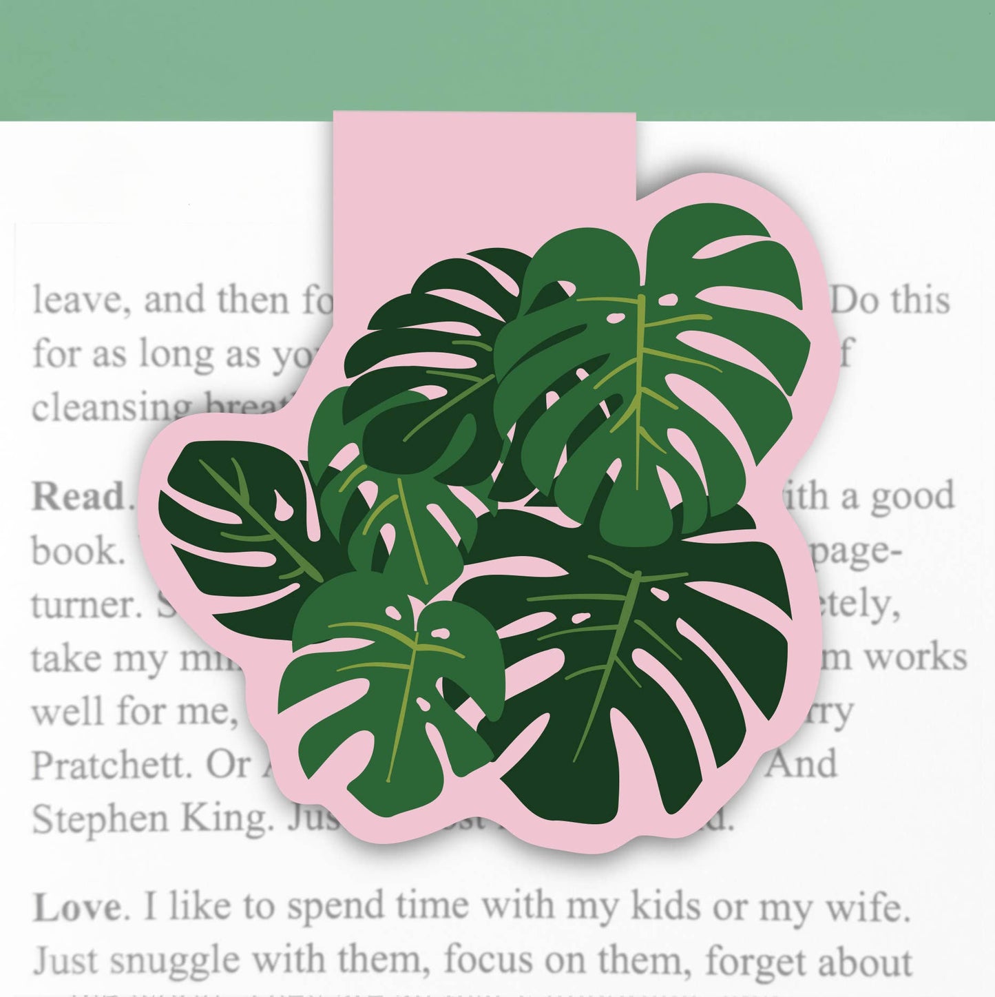 Monstera Magnetic Bookmark