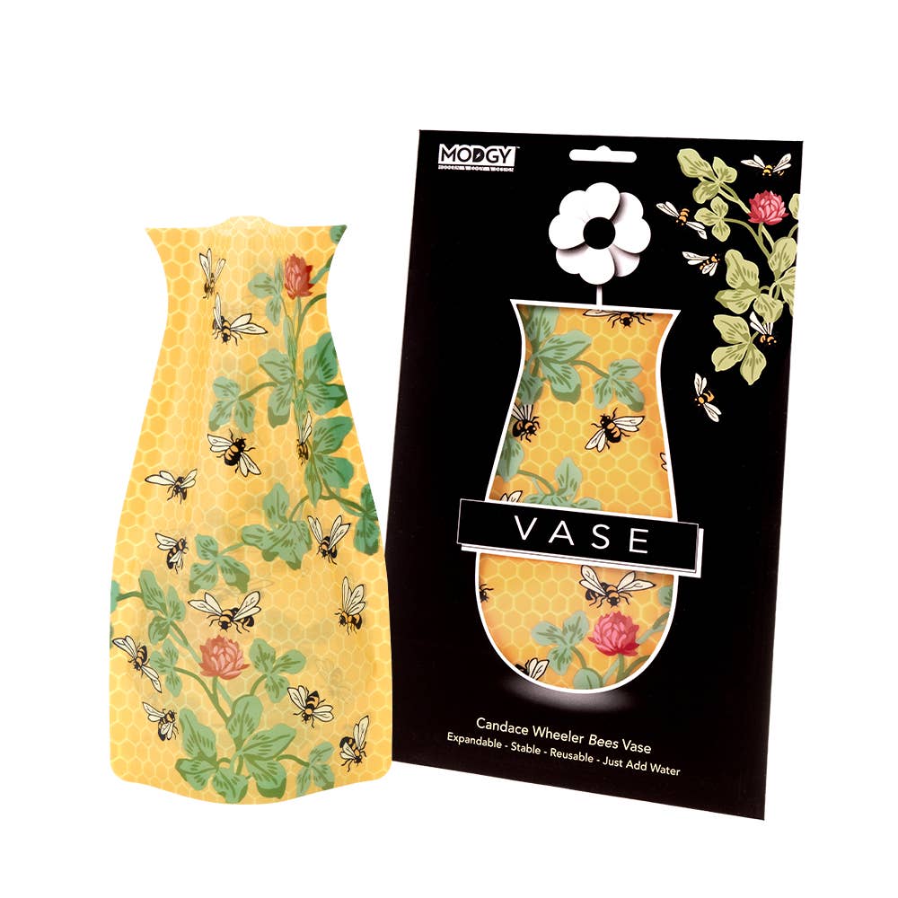 Candace Wheeler Bees With Honeycomb Expandable Vase