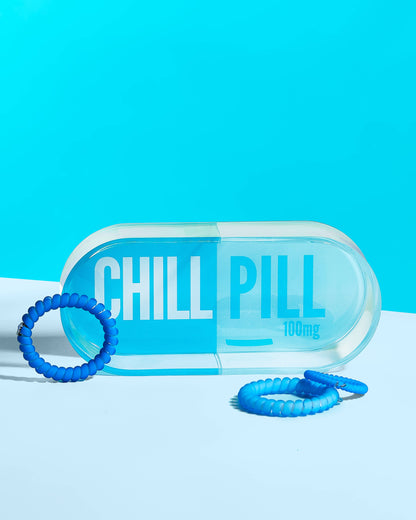 Blue Chill Pill Acrylic Trinket Tray