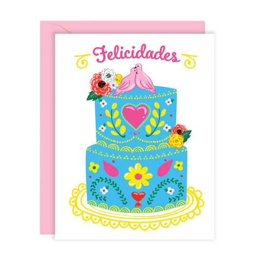 Felicidades Wedding Card In Spanish / Portuguese