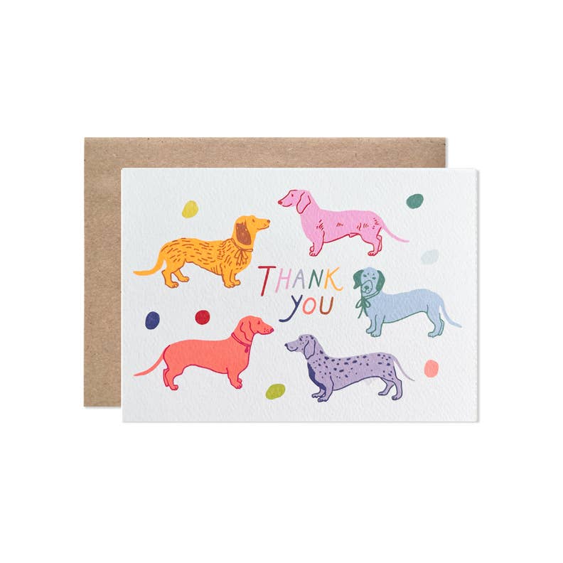 Thank You Pups, Set Of 8 Card