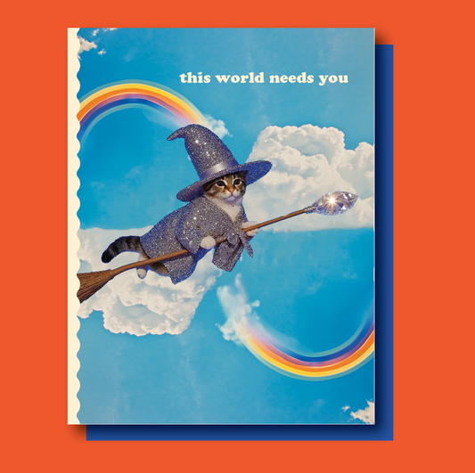 Witchy Cat Card