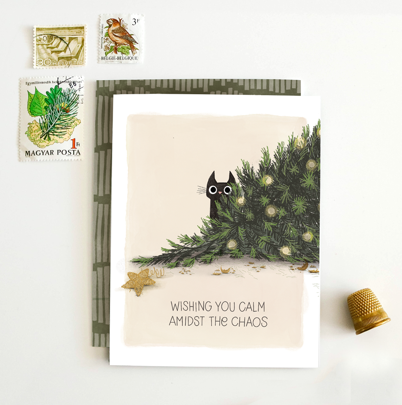 Cat Chaos Holiday Card