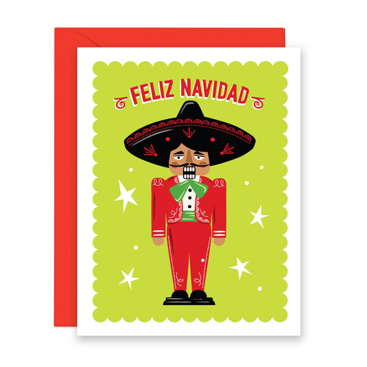 Feliz Navidad Mariachi Nutcracker | Christmas Card in Spanish