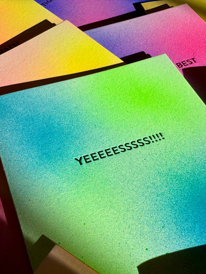 YEEEEESSSSS!!!! Celebration Card