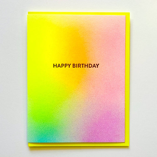 Rainbow Happy Birthday Card
