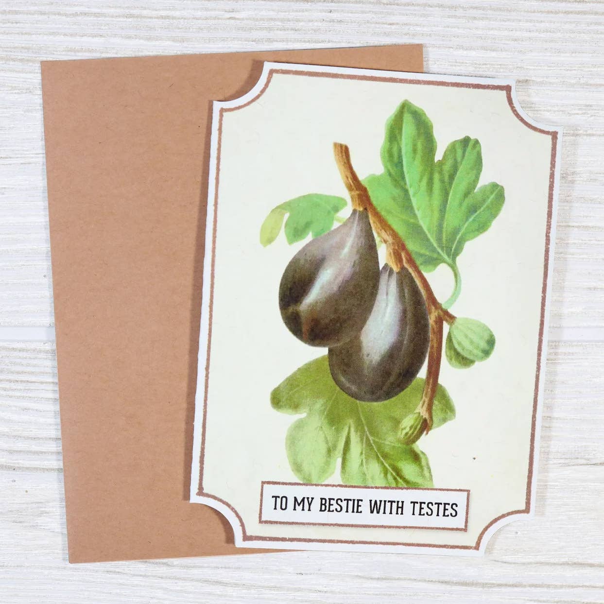 To My Bestie With Testes Card