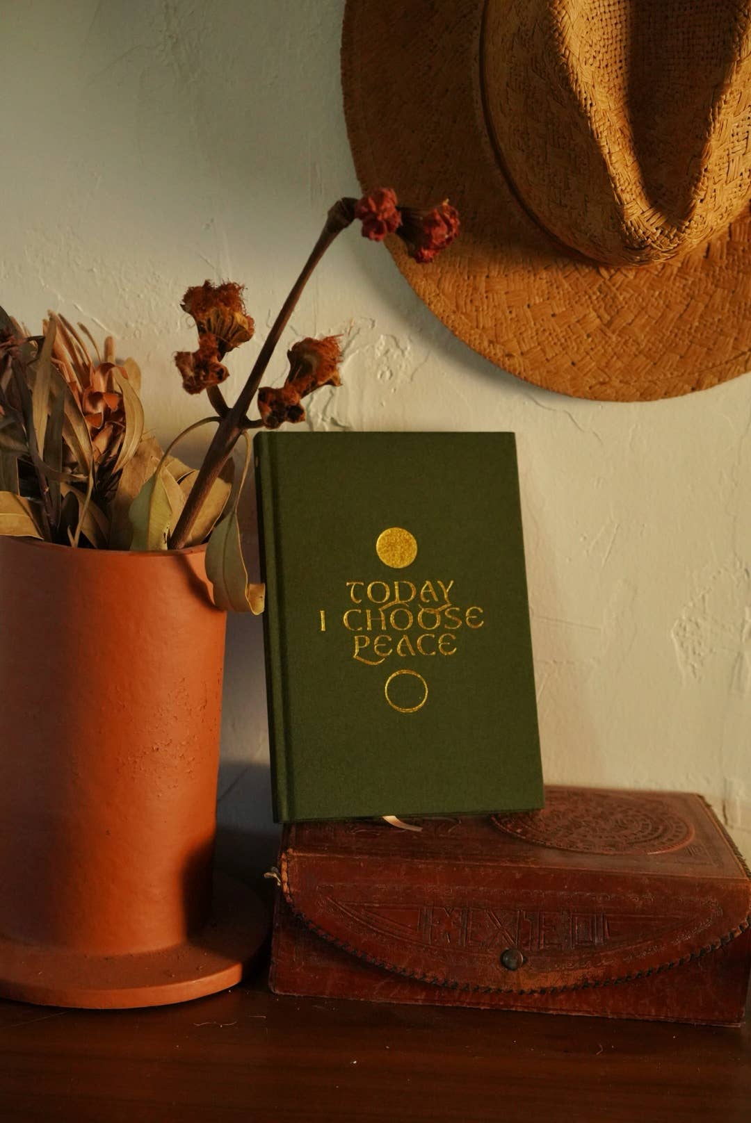 'Today I Choose Peace' Linen Bound Journal