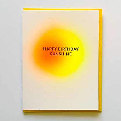 Happy Birthday Sunshine Card