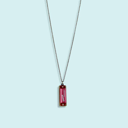 Red Harmonica Necklace