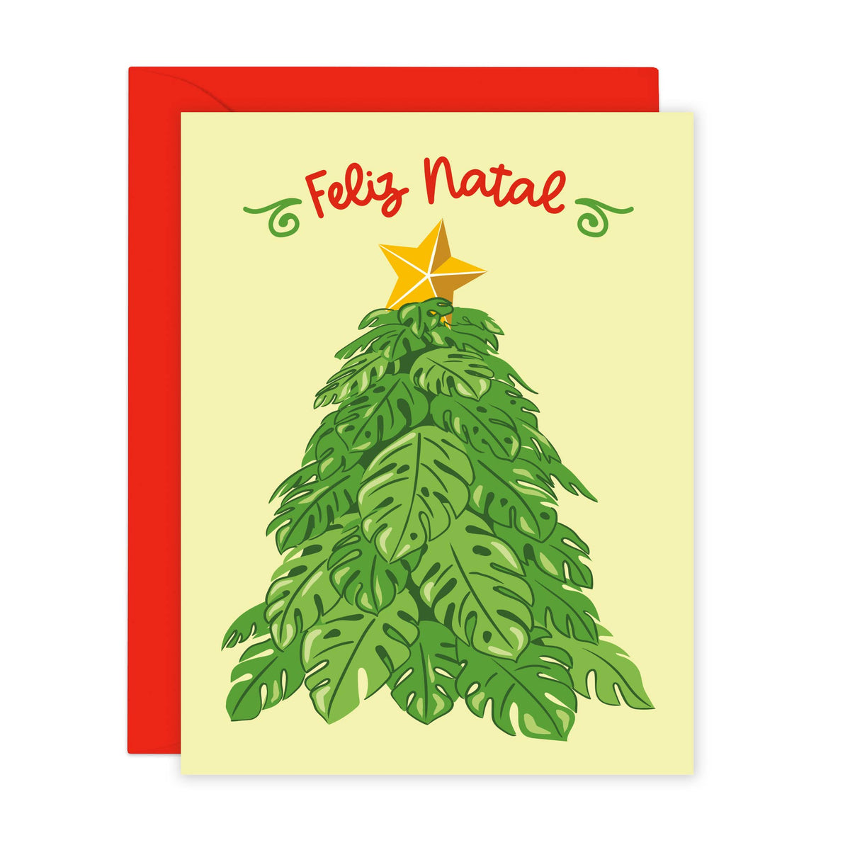 Tropical Portuguese Monstera Christmas Tree