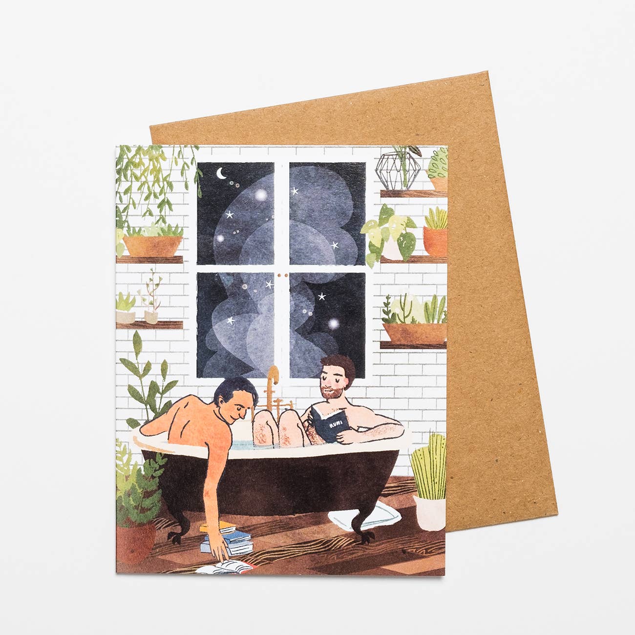 Man + Man Bath Card