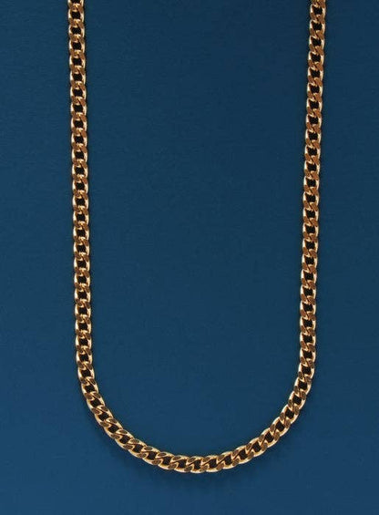 4mm Cuban Chain Necklace for Men