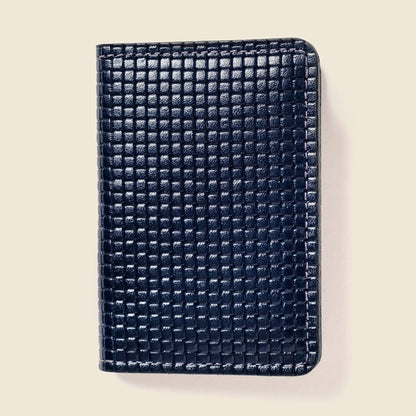 Navy Leather Bifold Wallet – RFID