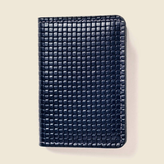 Navy Leather Bifold Wallet – RFID