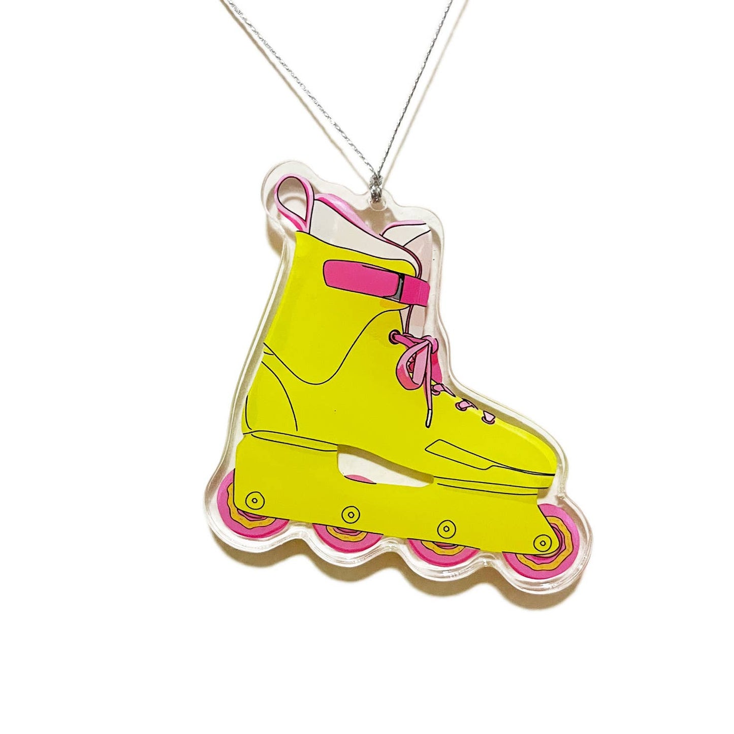 Barbie Movie Neon 80's Rollerblade Ornament