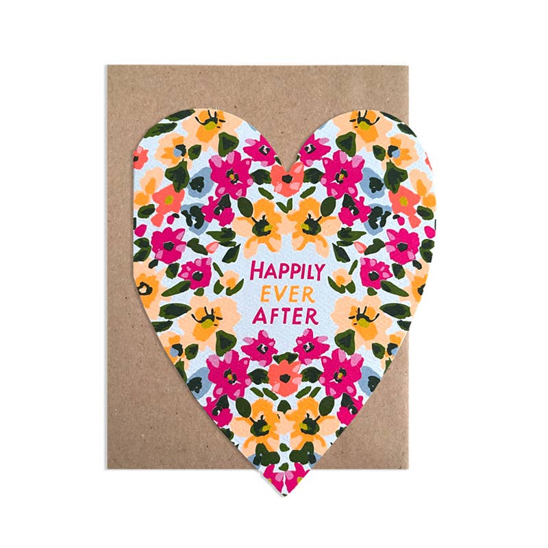 Happily Ever After Cut Out Heart Card