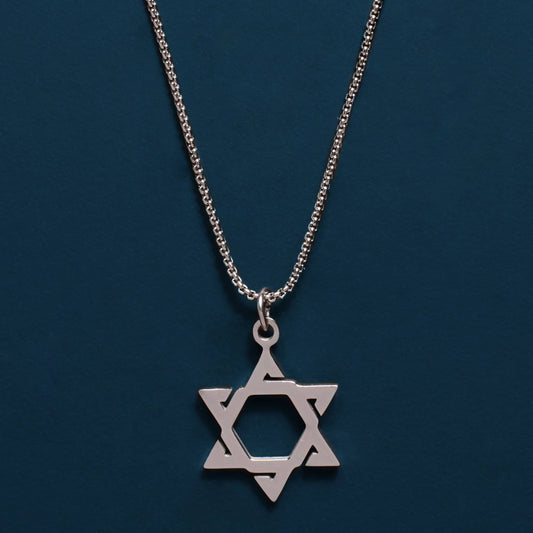 Star of David Stainless Steel Men's Necklace