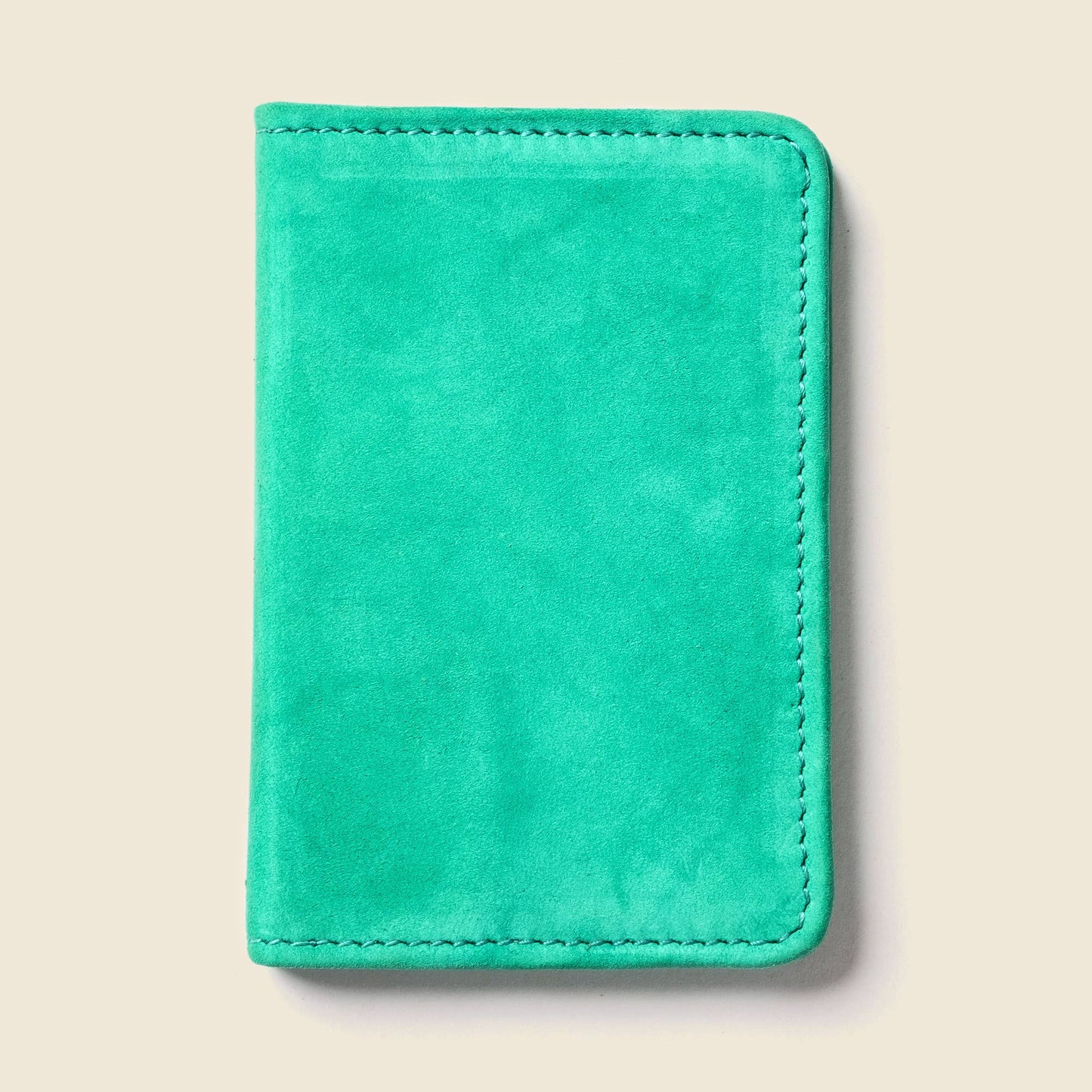 Mint Leather Compact Bifold Wallet - RFID