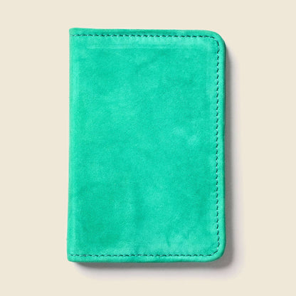 Mint Leather Compact Bifold Wallet - RFID