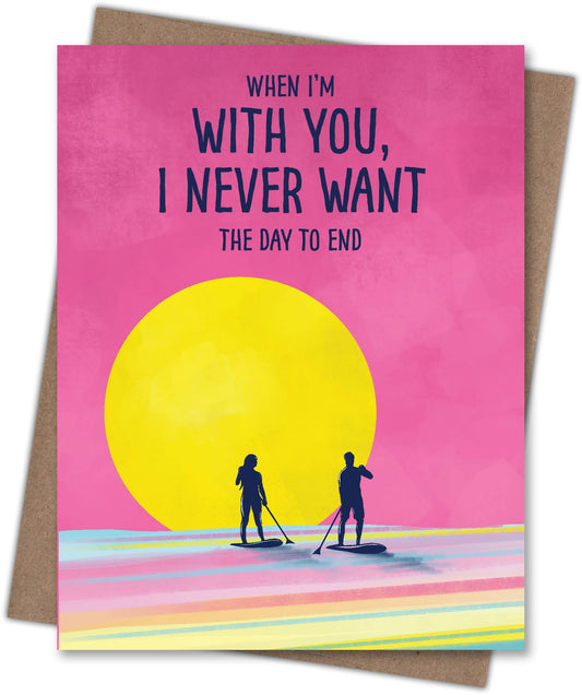 Stand Up Paddleboard Love Card