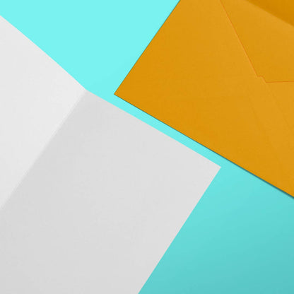 Colorful geometric pattern with orange, blue, and white shapes.