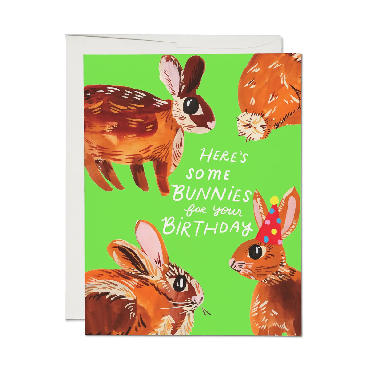 Here's Some Bunnies Birthday Card