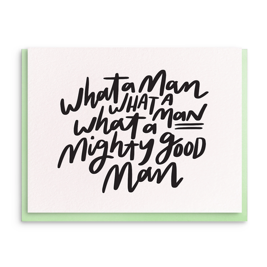 Card with black text on a white background