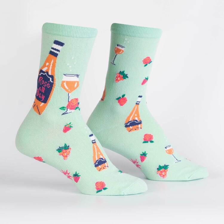 Rose All Day Crew Socks