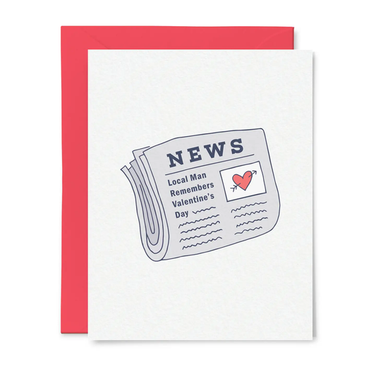 Area Man Remembers Valentine's Day Card