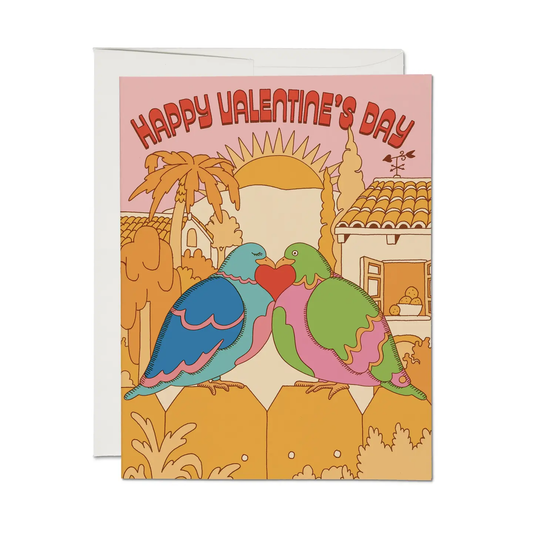 Lovebirds Valentine Card