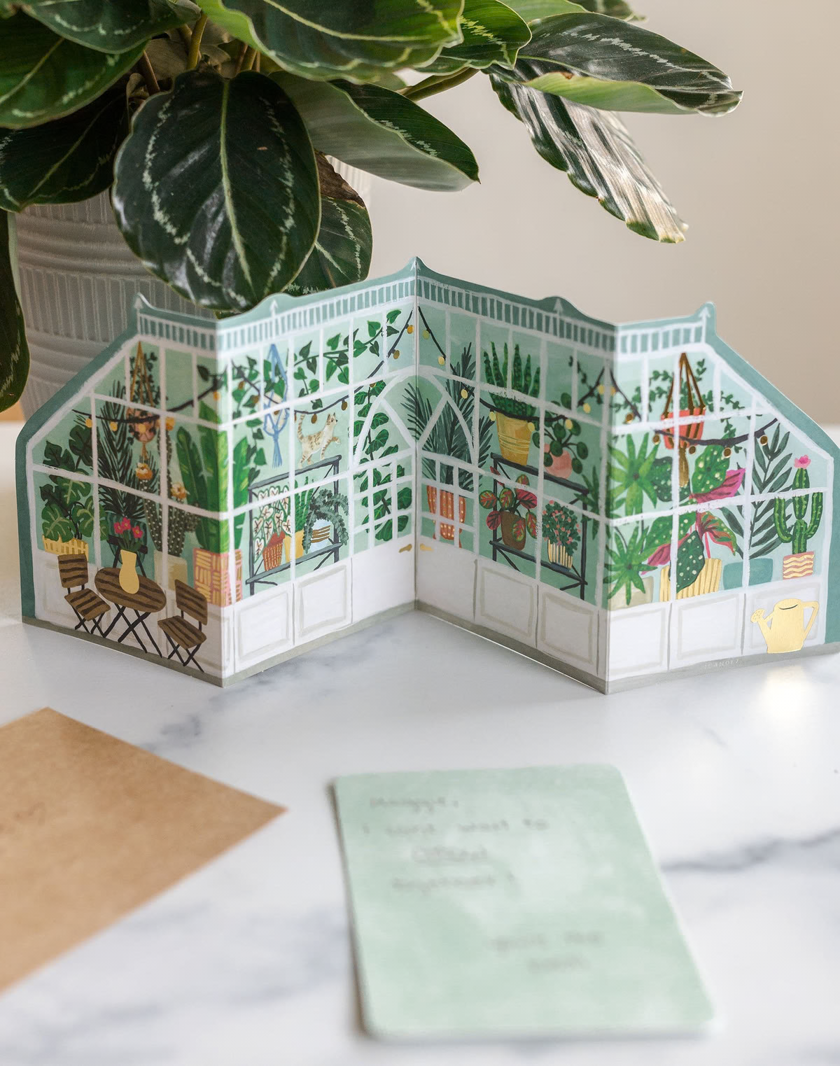 Greenhouse Accordion Card