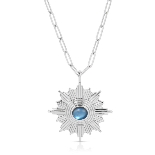 Supernova Pendant Silver Necklace