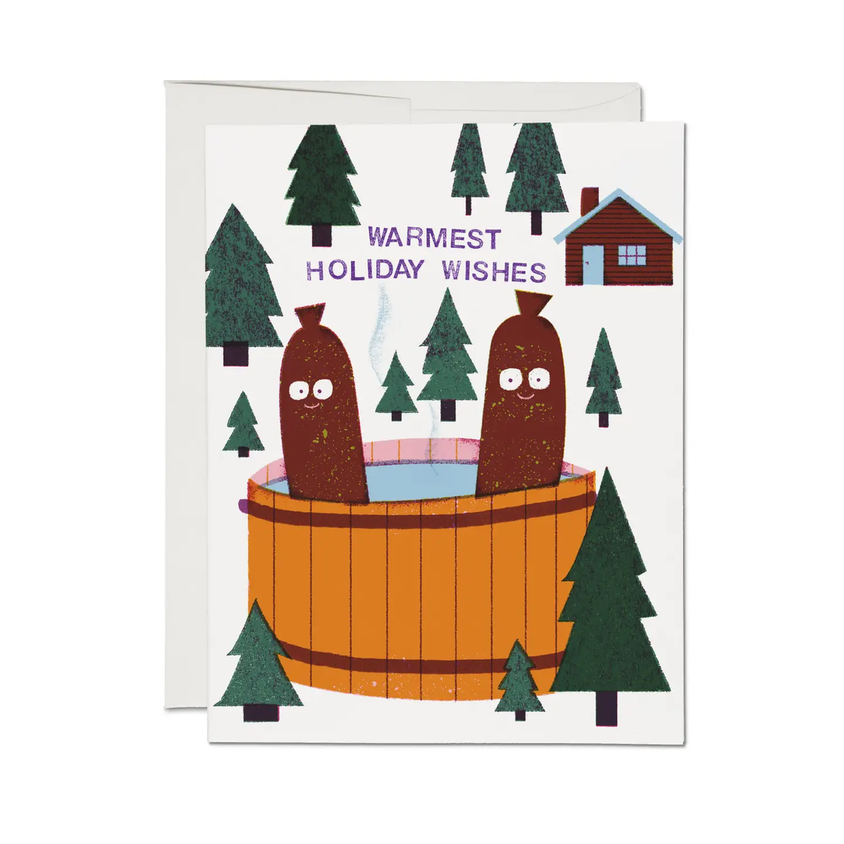 Hot Tub Holidays Card