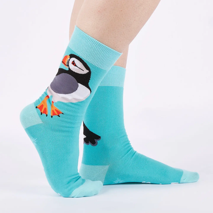 Puffin Awesome Crew Socks