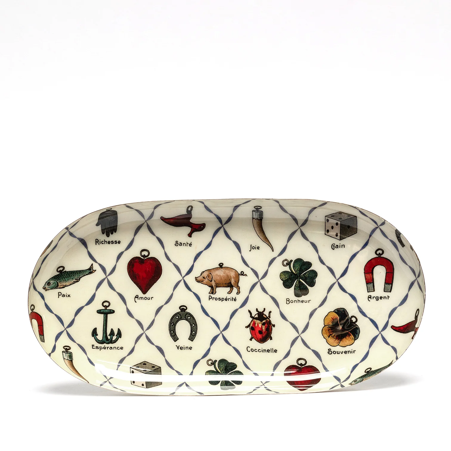 Charms Oval Enamel Tray