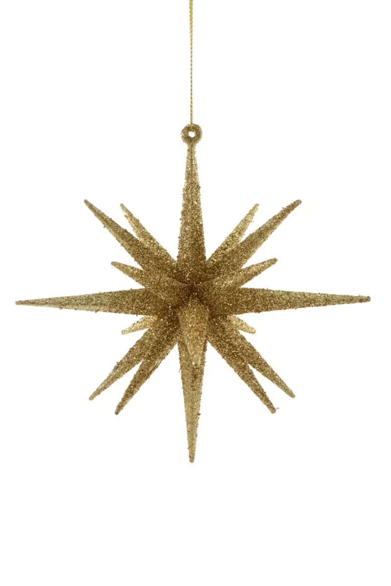 Gold Vintage Starburst Ornament