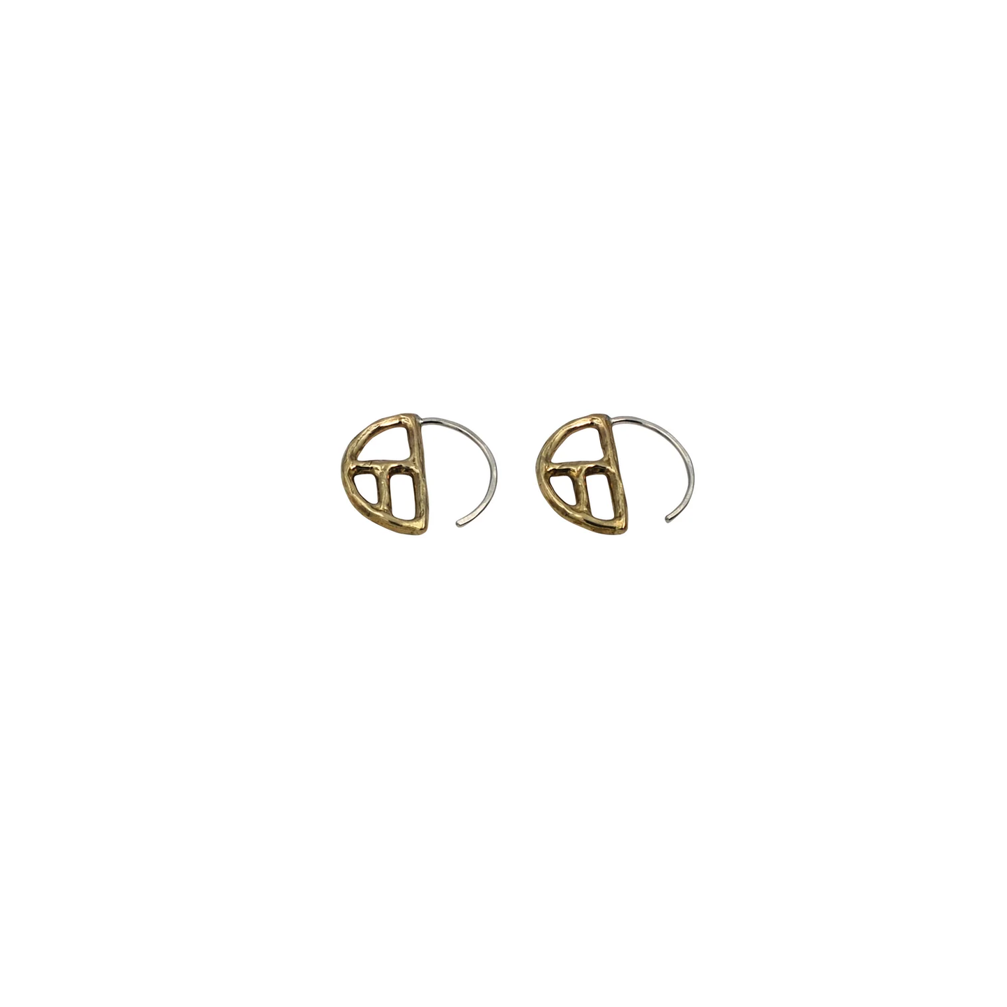 Brass Golden Ratio "Fil" Hoops