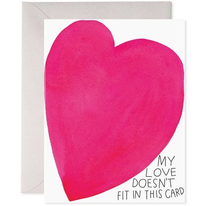 Squeezed Heart Love Card