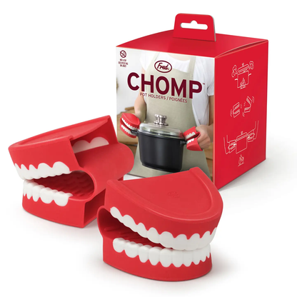 Chomp! Chattering Teeth Pot Holders