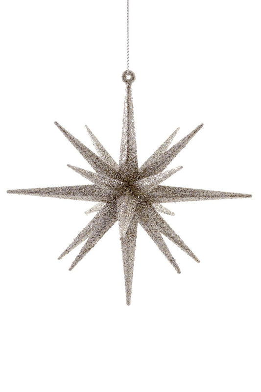 Silver Vintage Starburst Ornament