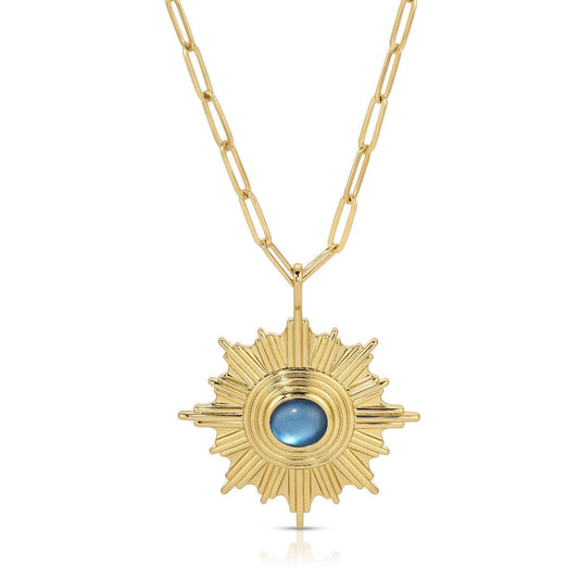 Supernova Pendant Gold Necklace