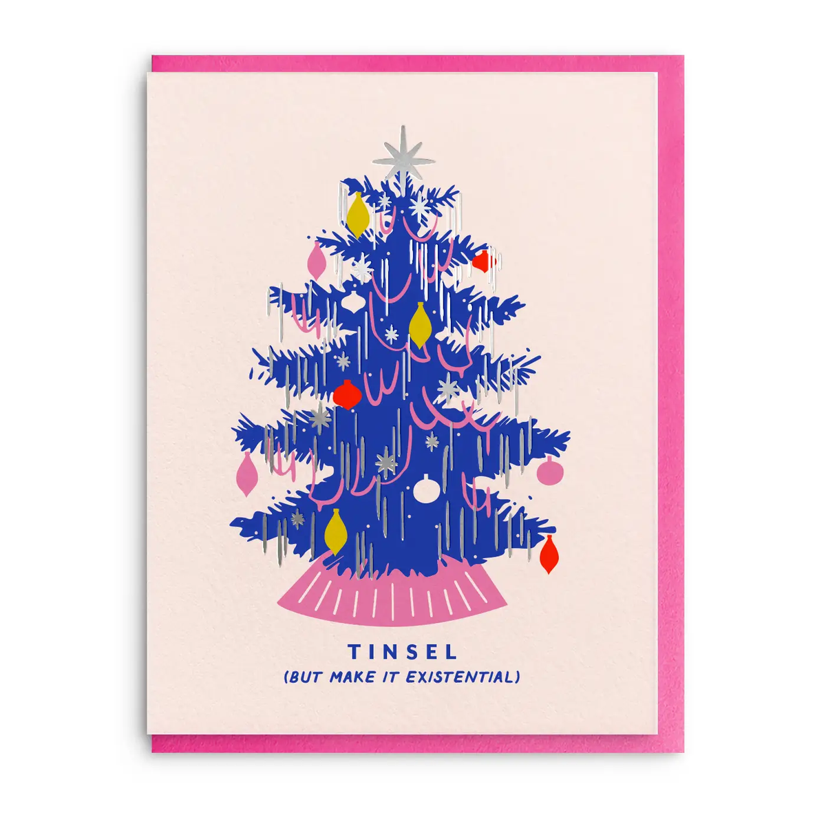 Tinsel Holiday Card