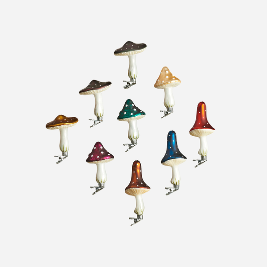 Mushroom Clip-On Ornament, Assorted