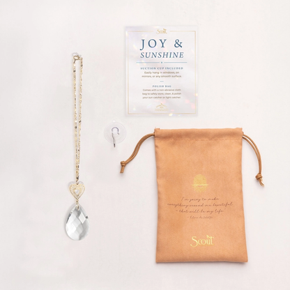 Radiating Heart Pocket Suncatcher