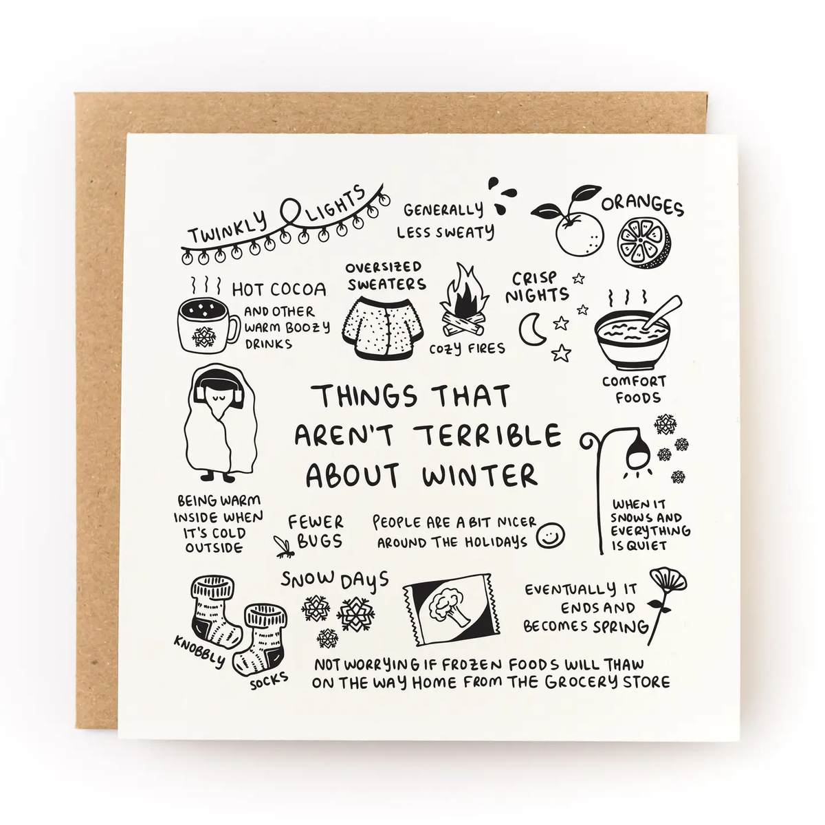 Things Not Terrible About Winter Card