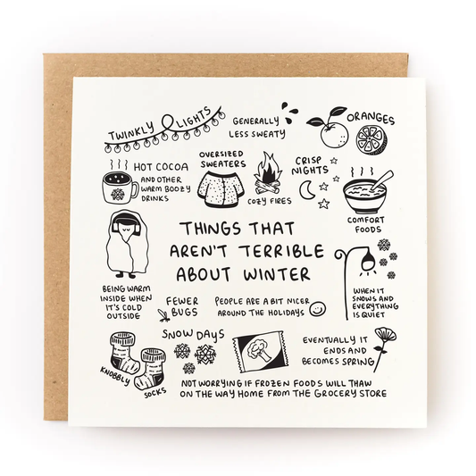 Things Not Terrible About Winter Card
